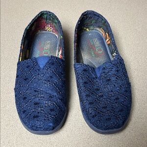 Skechers BOBS Blue Lace Slip on shoes